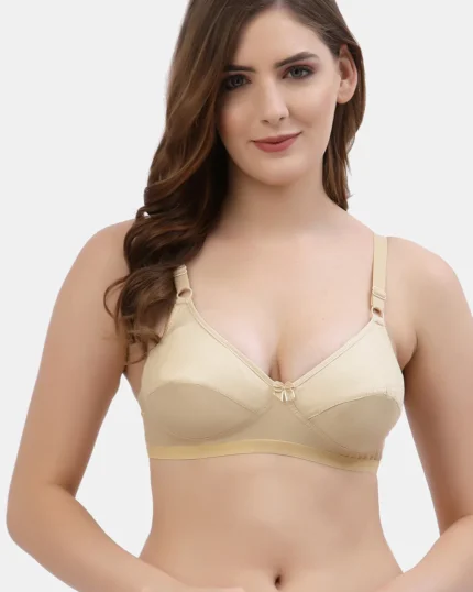 Skin  Non-Wired Flora Cotton Full-Coverage Bra